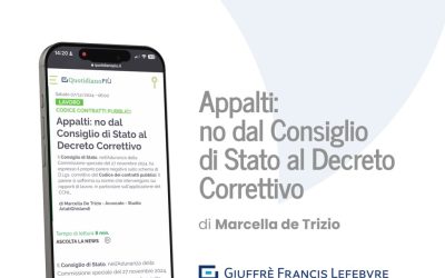 Appalti: no dal Consiglio di Stato al Decreto Correttivo