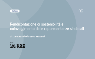 Rendicontazione di sostenibilità e coinvolgimento delle rappresentanze sindacali
