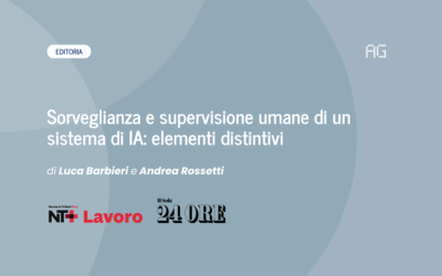 Sorveglianza e supervisione umane di un sistema di IA: elementi distintivi
