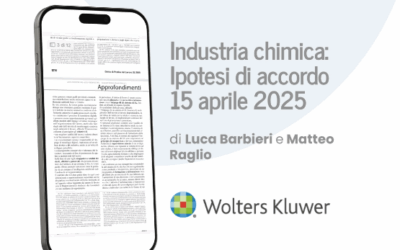 Industria chimica: l’Ipotesi di accordo 15 aprile 2025