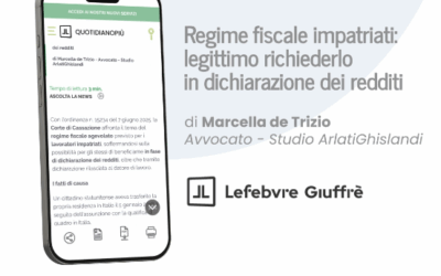 Regime fiscale impatriati: legittimo richiederlo in dichiarazione dei redditi