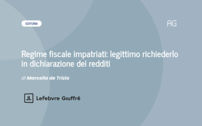 Special tax regime for ‘inpatriate’ employees: legitimate to apply through income tax return