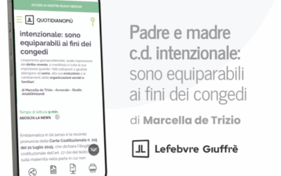 Padre e madre c.d. intenzionale: sono equiparabili ai fini dei congedi