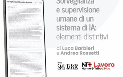 Sorveglianza e supervisione umane di un sistema di IA: elementi distintivi