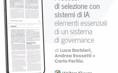 Processi di selezione con sistemi di IA: elementi essenziali di un sistema di governance