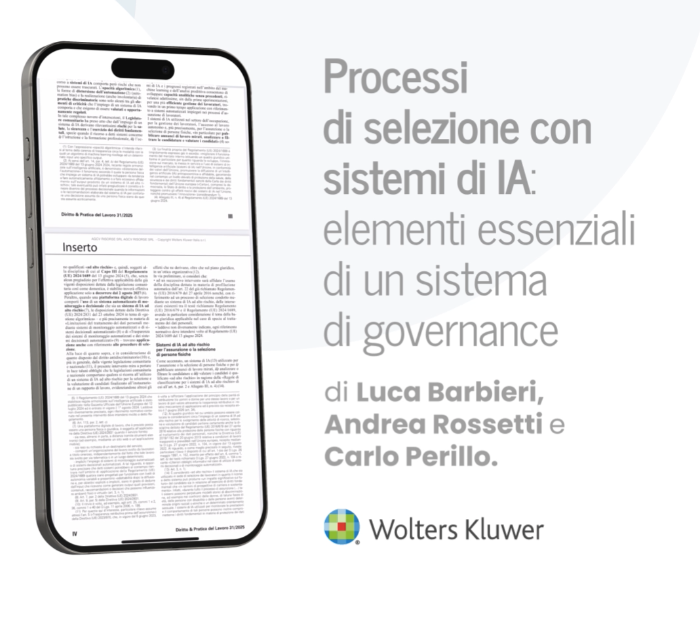 Processi di selezione con sistemi di IA: elementi essenziali di un sistema di governance