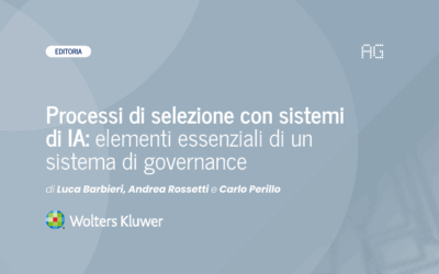 Processi di selezione con sistemi di IA: elementi essenziali di un sistema di governance