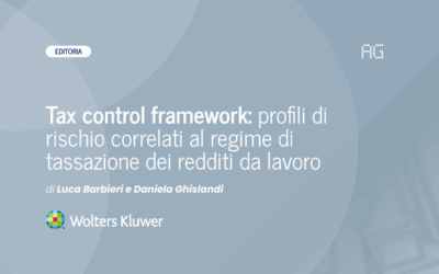 Tax control framework: profili di rischio correlati al regime di tassazione dei redditi da lavoro