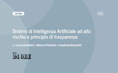 High-risk AI systems and transparency