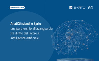 ArlatiGhislandi e Syrto: una partnership all’avanguardia tra diritto del lavoro e intelligenza artificiale