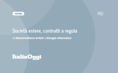 Societ&agrave; estere, contratti a regola
