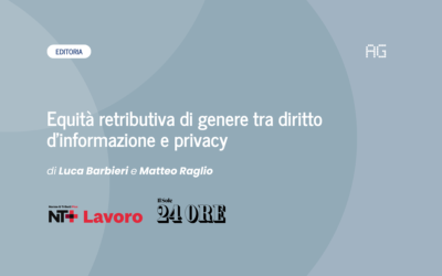 Equità retributiva di genere tra diritto d’informazione e privacy