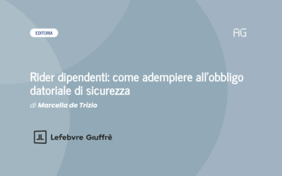 Rider dipendenti: come adempiere all’obbligo datoriale di sicurezza