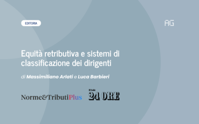 Equit&agrave; retributiva e sistemi di classificazione dei dirigenti
